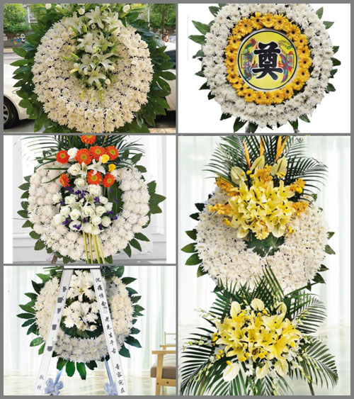 广东肇庆市怀集县洽水镇八洞村花圈速递